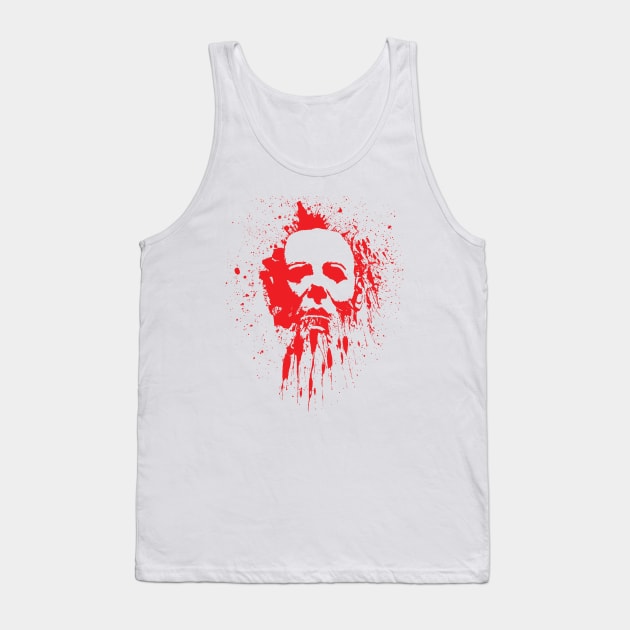 Blood Splatter Face Tank Top by BRAVOMAXXX